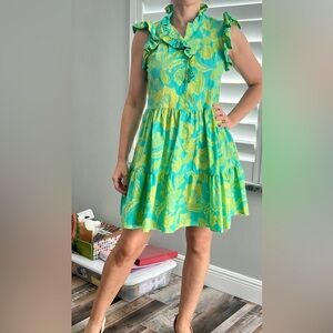 Cotton italian summer dress. Fits size S and even M 4-6